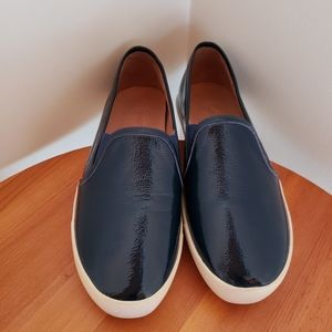 Joie dark blue patent loafers